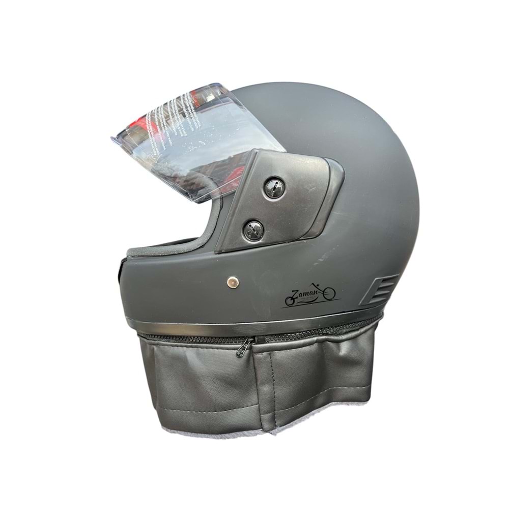 KASK DERİLİ İTAL (MAT SİYAH)