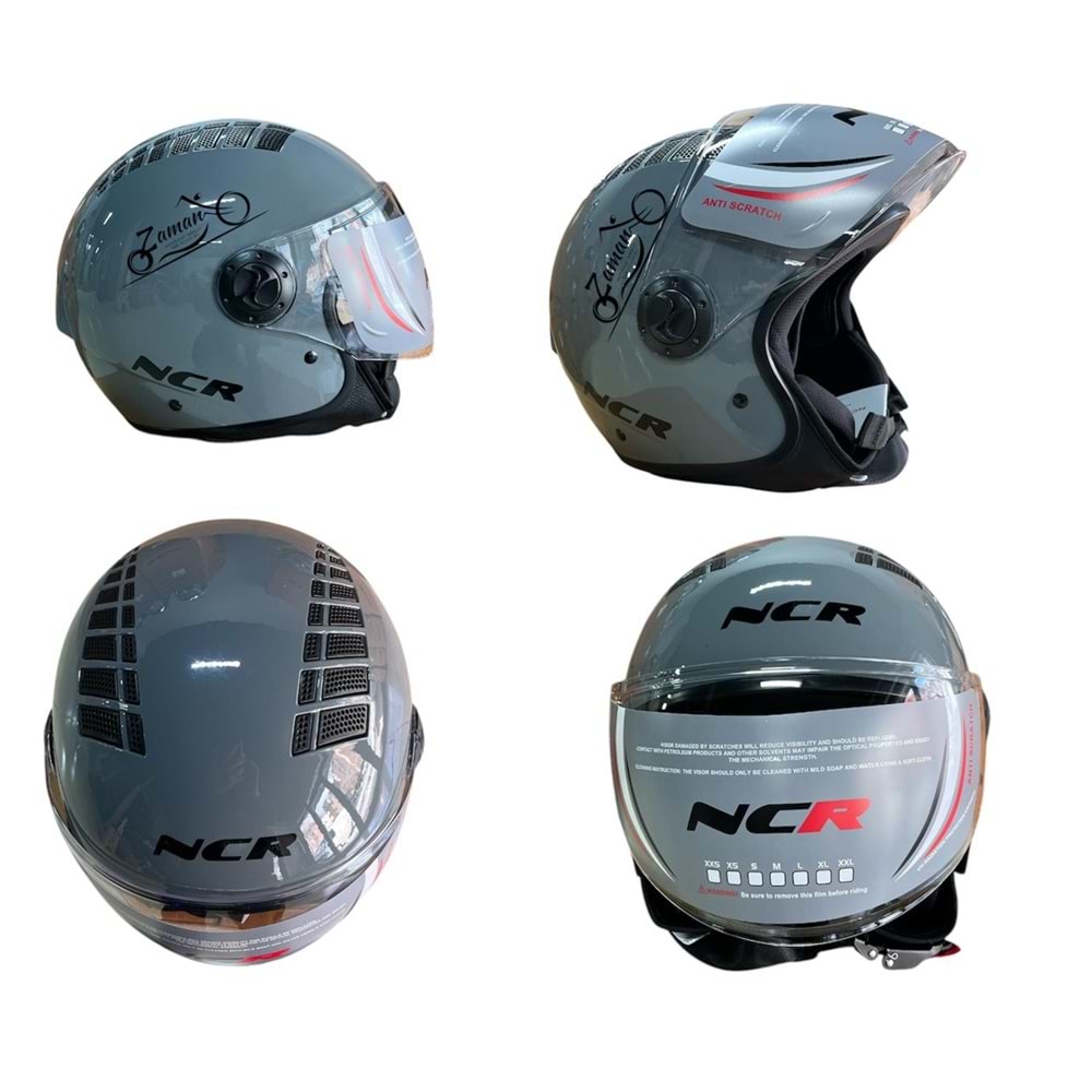 KASK ÇENESİZ NCR (NARDO GRİ) (L)
