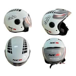 KASK ÇENESİZ NCR (BEYAZ) (M)
