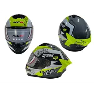 KASK ÇENE SABİT NCR (SARI GRAFİK) (XL)