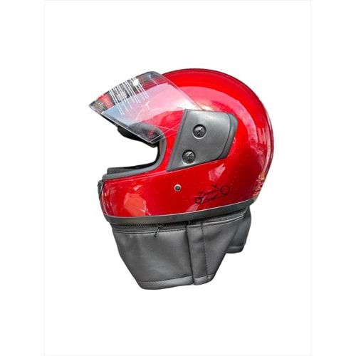 KASK DERİLİ İTAL (KIRMIZI)