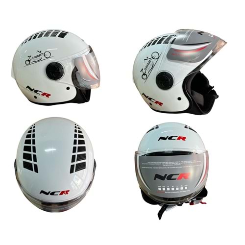 KASK ÇENESİZ NCR (BEYAZ) (XL)
