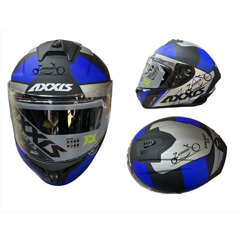 KASK ÇENE SABİT AXXIS (MAT MAVİ) (XL)